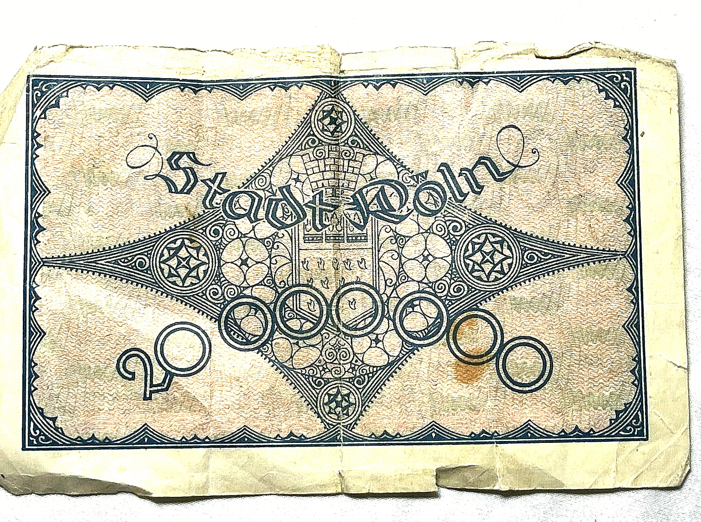 😍20 Million Mark German Pre WWII Bank-Note LOW PRICE Collector's VINTAGE Money